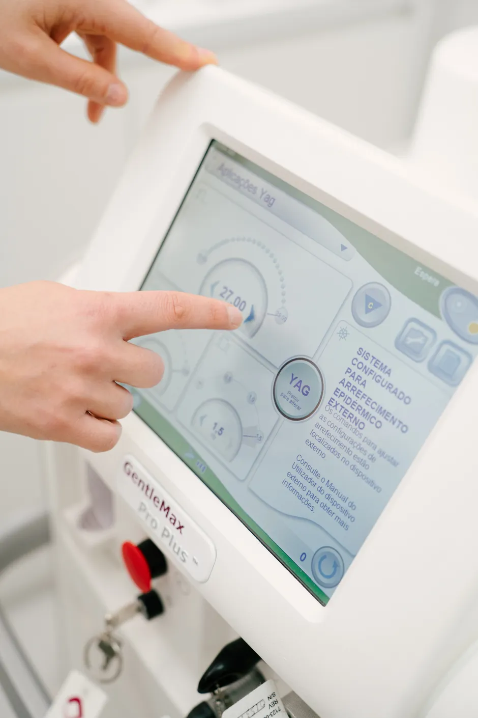 Touchscreen des GentleMax Pro Plus