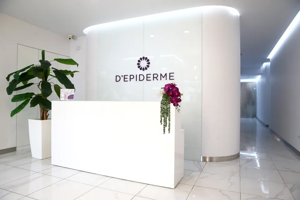 Receção da clínica Depiderme em Porto