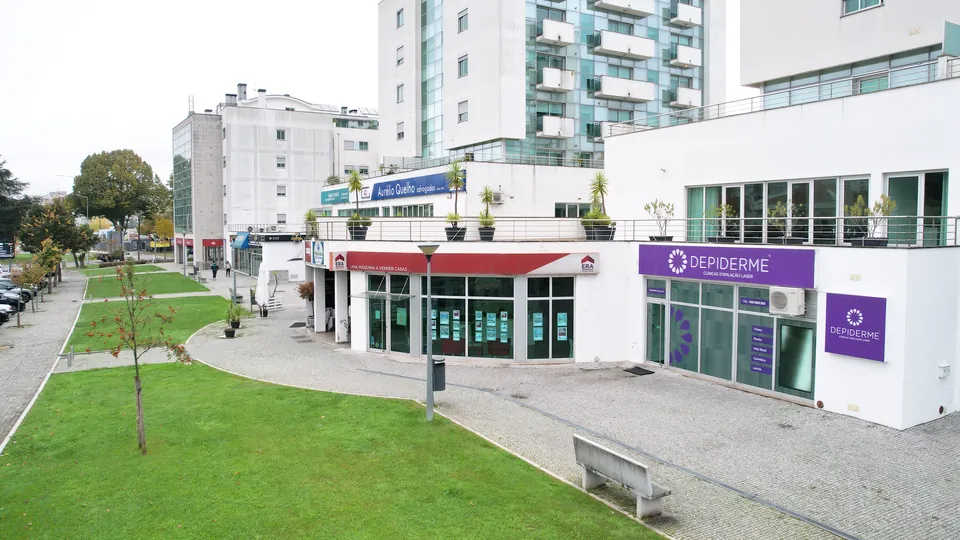 Fachada da clínica Depiderme em Viseu